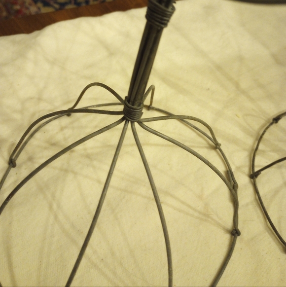 Two Rustic Wire Hat Structures - Picture 3 of 8